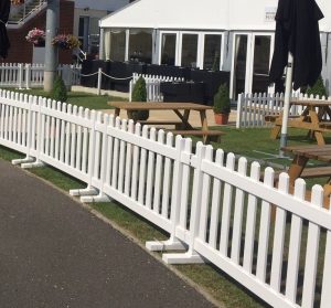 Portable PVC Picket Fencing
