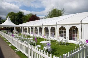 marquee picket fencing for races
