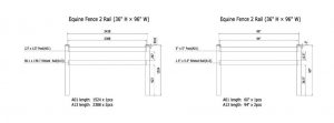 2 Rail Technical Drawing